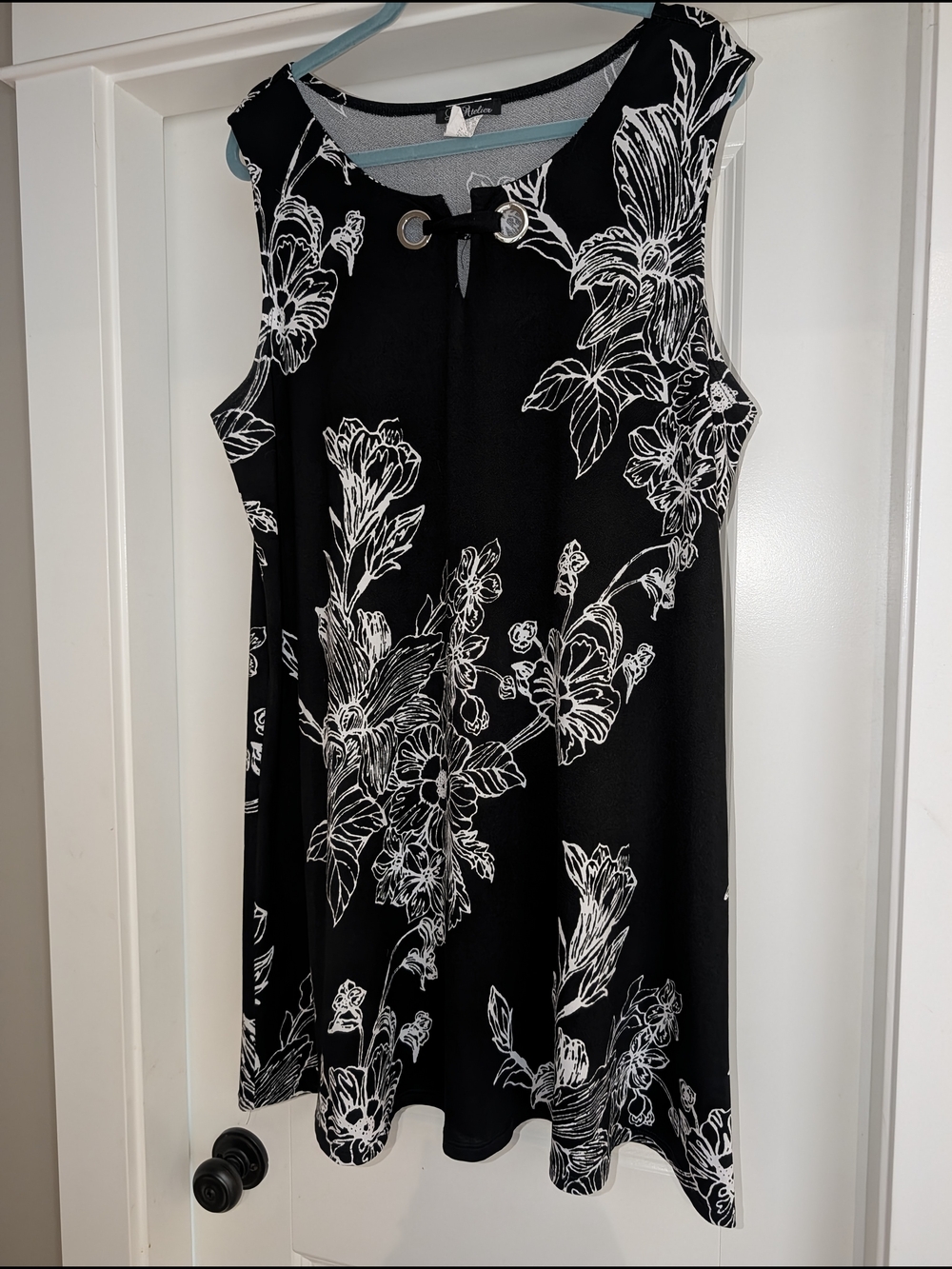 Black floral dress